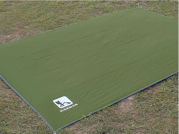 Bringsine Tent Footprint,Waterproof Camping Tarp,Ground Sheet Mat Floor to Elevate Your Camping,Hiking,Backpacking,Hammock,Beach Experience+Tent Stakes(71"x83")