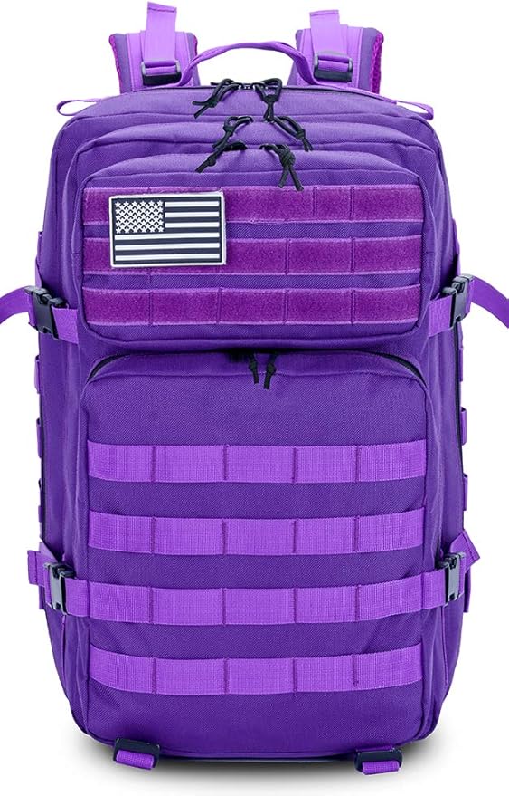 QT&QY 45L Military Tactical Backpacks Molle Army Assault Pack 3 Day Bug Out Bag Hiking Treeking Rucksack…