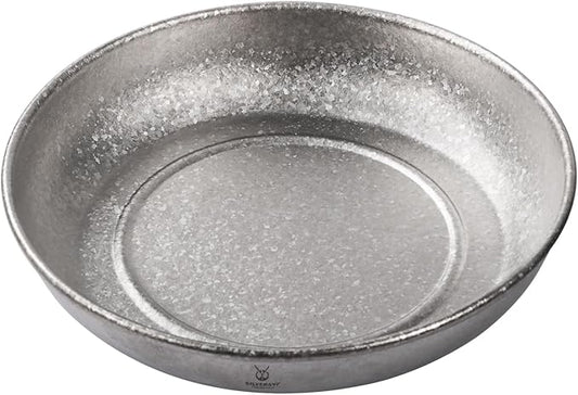 SILVERANT Titanium Camping Bowls, Titanium Plate Ultra Thick & Durable Tableware Single Wall Cookware Mess Kit with Carry Mesh Bag for Outdoor Backpacking Hiking - Crystallized