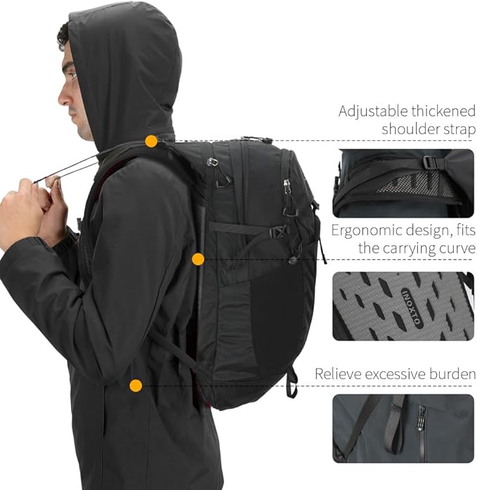 IX INOXTO Hiking Hydration Backpack with 3l Water Bladder for Women and Men 25L Water Backpack for Hiking, Cycling, Climbing, Camping