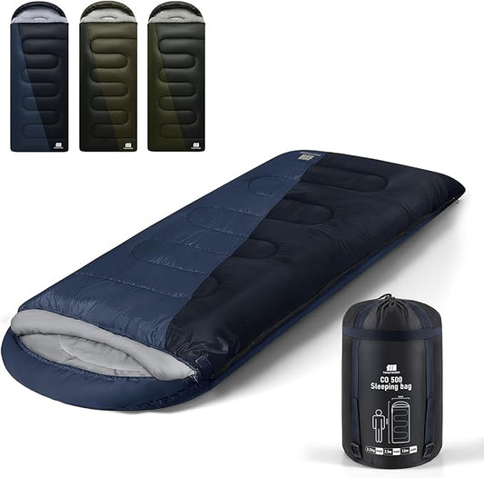 20°F XXL Sleeping Bags for Adults Cold Weather,Camping Sleeping Bag with Compression Sack for Winter Hiking, Hunting,Traveling