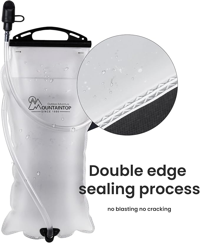 MOUNTAINTOP Hydration Bladder 3L Outdoor Hydration System for Backpack Water Reservoir for Biking Hiking Running Camping Climbing