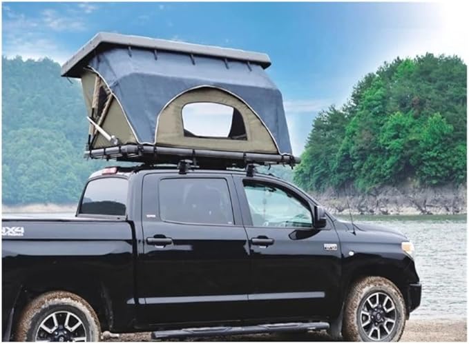 2 Person Outdoor Camping Electric Remote Car Hard Shell Roof Top Tent