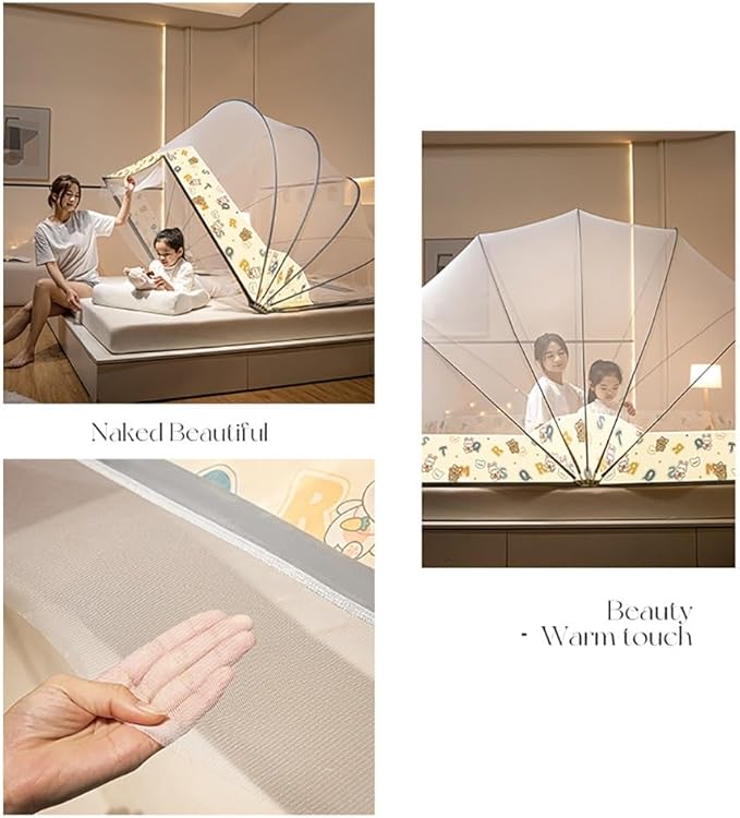 Foldable Mosquito Net, Summer Portable Household Blackout Bed Canopy, Installation-Free Pop-Up Bed Net Tent, Suitable for Indoor Or Outdoor(E,39.4x76.8x49.2in)
