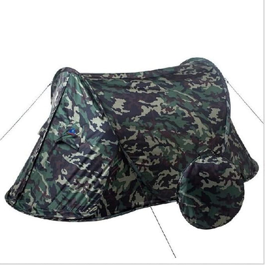Portable Outdoor 2-Person Camouflage Camping Hiking Easy Installation Instant Pop-Up Tent, Waterproof, Ultra-Light Hiking, Camping, Hunting, Fishing Pop-Up Tent
