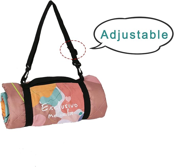 Exclusivo Mezcla Waterproof Picnic Blanket 60x80 Inches Large Multicolor Floral Polyester Sandproof Modern Camping Blanket