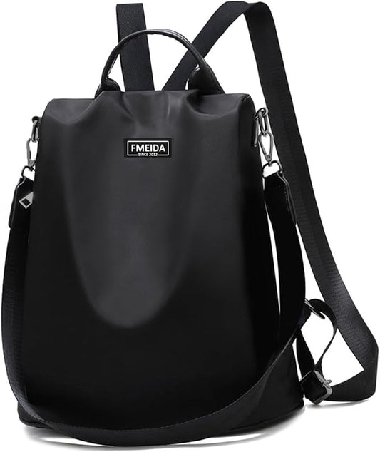 Large Travel Backpack for Women Waterproof Back Pack Black Shoulder Bag Fashion Backpack Purse Anti-Theft Daypack for College Work