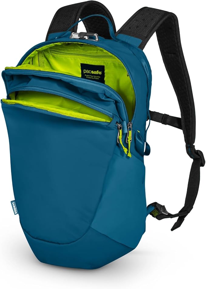 Pacsafe ECO 18L Anti Theft Backpack, Tidal Teal