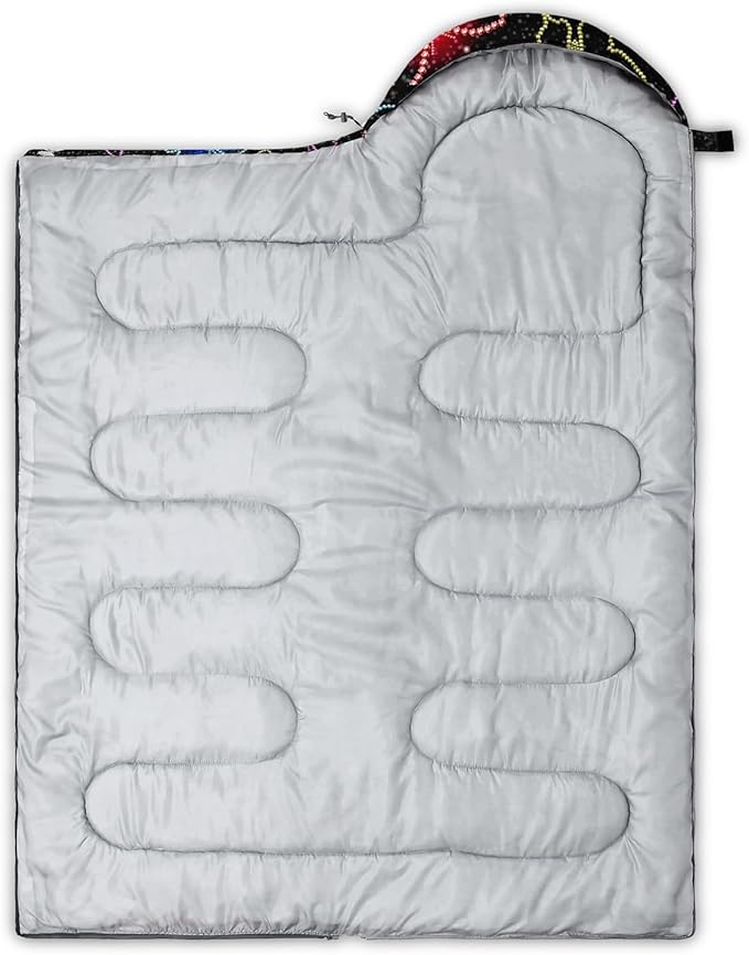 Sleeping Bags for Adults and Kids Camping Sleeping Bags for Girls and Boys Lightweight Waterproof Cold/Warm 3-Season Outdoor Travel with Compression Bags