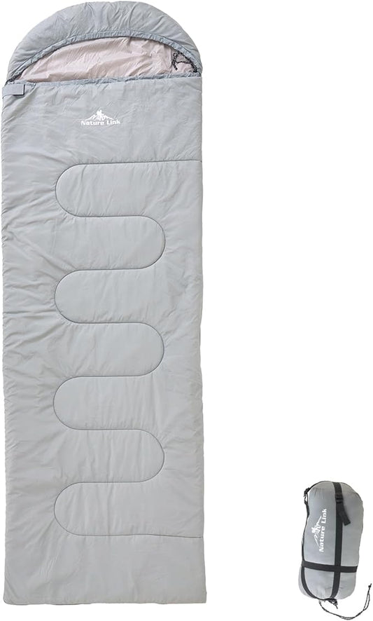 Lightweight Sleeping Bag 2.43lbs, Backpacking Sleeping Bag 46℉-59℉, Nylon Shell and Lining, Waterproof, Compact, Ultralight Sleeping Bag for Backpacking Camping Hiking