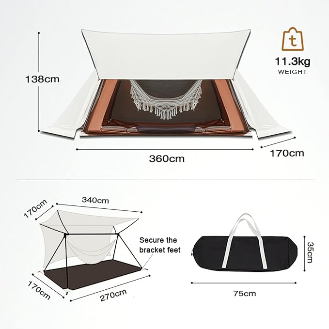 Bell Tent Indian Tent Diameter 3M/4M/5M/6M Cotton Canvas Large Family Tents 4 Season Outdoors Yurt Bell Tent Glamping for Camping