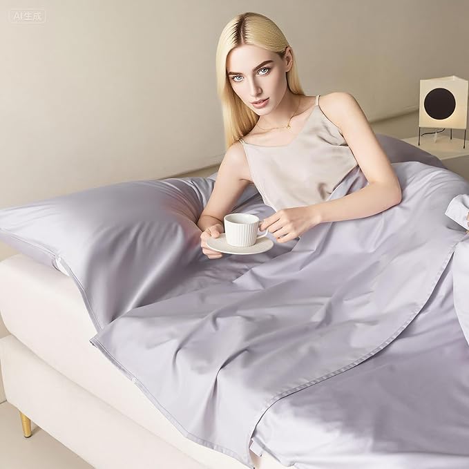 Sleeping Bag Liner for Adults, Lightweight Travel Sleep Sack with Carry Bag, Compact Portable Sleeping Sheet for Camping, Hiking, Hostels, Hotels and Backpacking