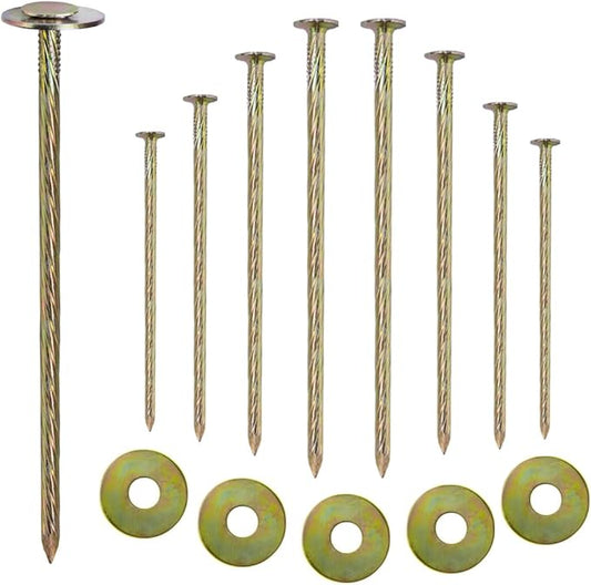 Artificial Turf Stakes 70-Pack Landscape Anchoring Stakes RV Rug Anchors Paver Edging, Weed Barrier, Lawn Edging，Carpentry and More