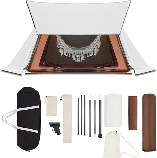 Bell Tent Indian Tent Diameter 3M/4M/5M/6M Cotton Canvas Large Family Tents 4 Season Outdoors Yurt Bell Tent Glamping for Camping