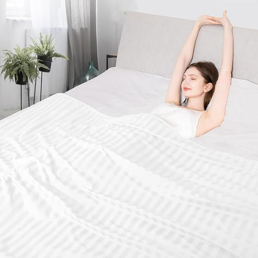 Elegear Revolutionary Cooling Blanket Queen, Absorbs Heat to Keep Body Cool for Night Sweats, Double Sided Arc-Chill3.0 Cool Fiber Q-Max>0.5, Lightweight Summer Cold Blankets Sleeping 79" x 86"