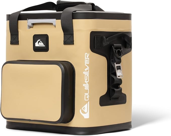 Quiksilver Zipperless Backpack Cooler 30L, Holds 36 Cans, 48 Hour Insulation, Leakproof & Waterproof Design, Heavy Duty TPU, IPX7, Padded Straps, Kangaroo Pockets