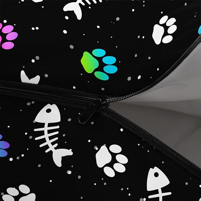 BailiPromise Starry Cat Camping Sleeping Bags,3 Season Warm & Cool Weather,Lightweight Waterproof Sleeping Bags for Adults & Kids,Traveling and Outdoors,Camping Gear Equipment,31x90inch