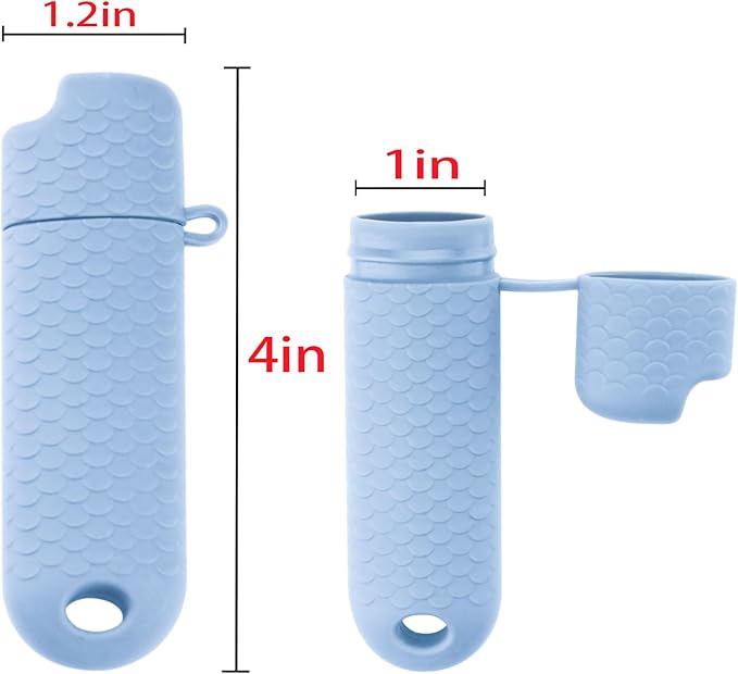 5 Pcs Waterproof Lighter Case Cover Holder for BIC Regular Lighters Sleeve Type J6 Outdoor Survival Multipurpose Seal Lighter Pouchfor Hiking and Camping (Light Blue, 5)