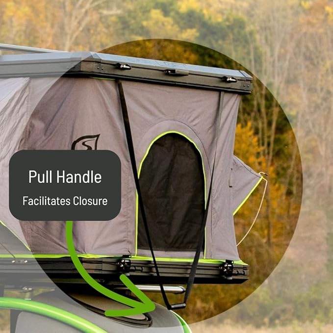 SylvanSport LOFT Rootop Tent with Mattress - Sleeps 2 - Hard Shell with Integrated Cross Bars - for Car Camping & Trucks
