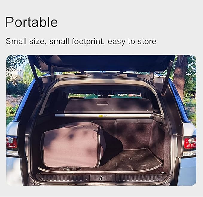 UNISTRENGH 2 Person Inflatable Car Rooftop Tent Easy Set-up Large Outdoor Glamping Camping Tent for SUV,Truck and Universal Auto Self-Driving Touring