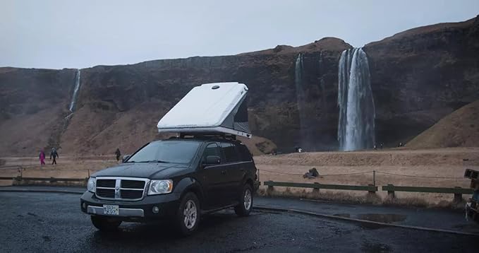 Discovery Model – Rooftop Tent Hard Shell 2-3 Person – Suitable for SUV Truck Van Camping Car Roof – Includes Foam Mattress