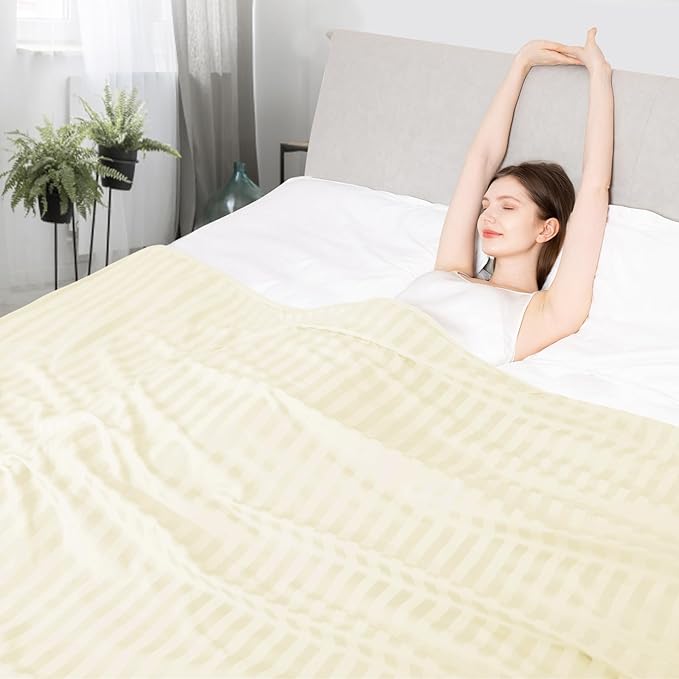 Elegear Revolutionary Cooling Blanket, Absorbs Heat to Keep Body Cool for Night Sweats, Double Sided Arc-Chill3.0 Cooling Fiber Q-Max>0.5, Lightweight Summer Cold Blankets for Sleeping 79" x 86"