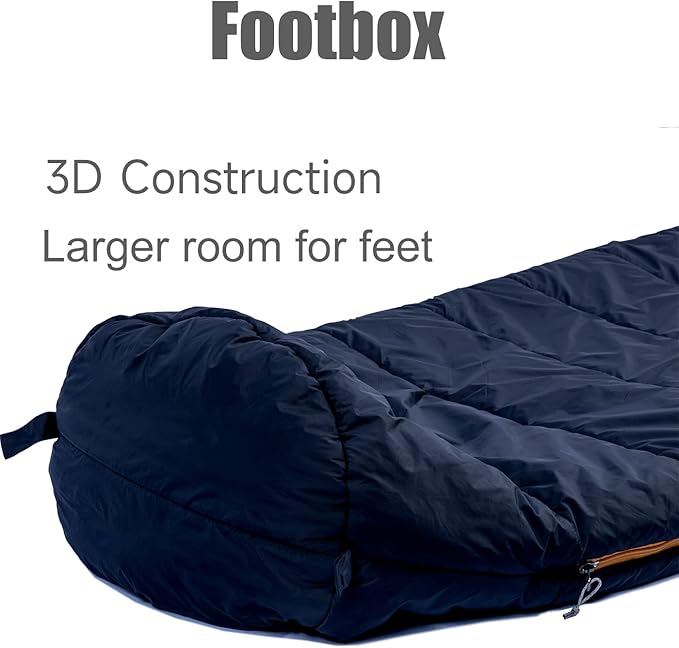 iClimb 3M Thinsulate Insulation Mummy Sleeping Bag with Compression Sack Ultralight Compact Warm Washable for Adults Indoor Outdoor Backpacking Camping Hiking