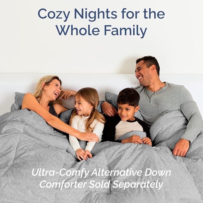 Full XL Bed Sheet - 4 Piece Full XL Bed Sheets Set - Soft, Breathable & Cooling - Hotel Luxury Bedding for Women, Men, Kids, Teens, Boys & Girls - Deep Pockets, Fade & Wrinkle Free - Heathered Grey