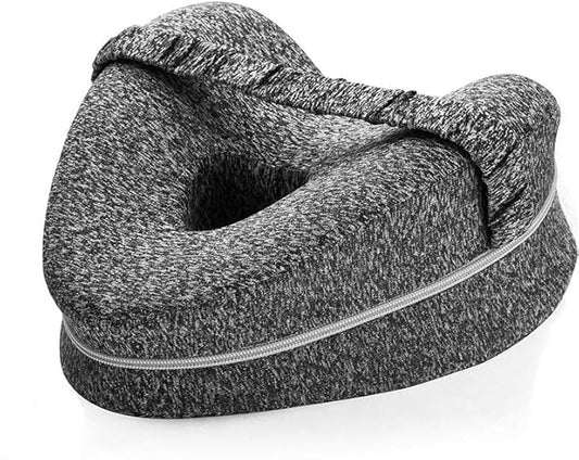 Nourial Knee Alignment Pillow, Knee Pillow for Side Sleepers, Leg Pillows for Sleeping, Knee Cushion for Sleeping,Suitable for Relieving Leg, Back, Knee Pain (Grey)