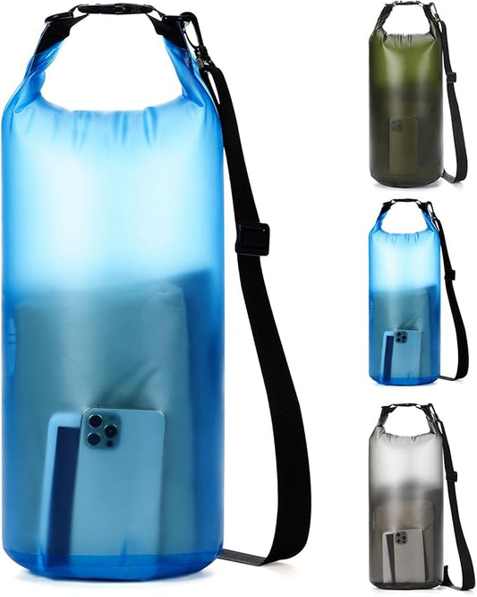 Dry Bags for Kayaking Waterproof, 5L/10L Dry Storage Bag, Roll Top Wet Bag for Swimming, Boating, Fishing,Camping & Beach