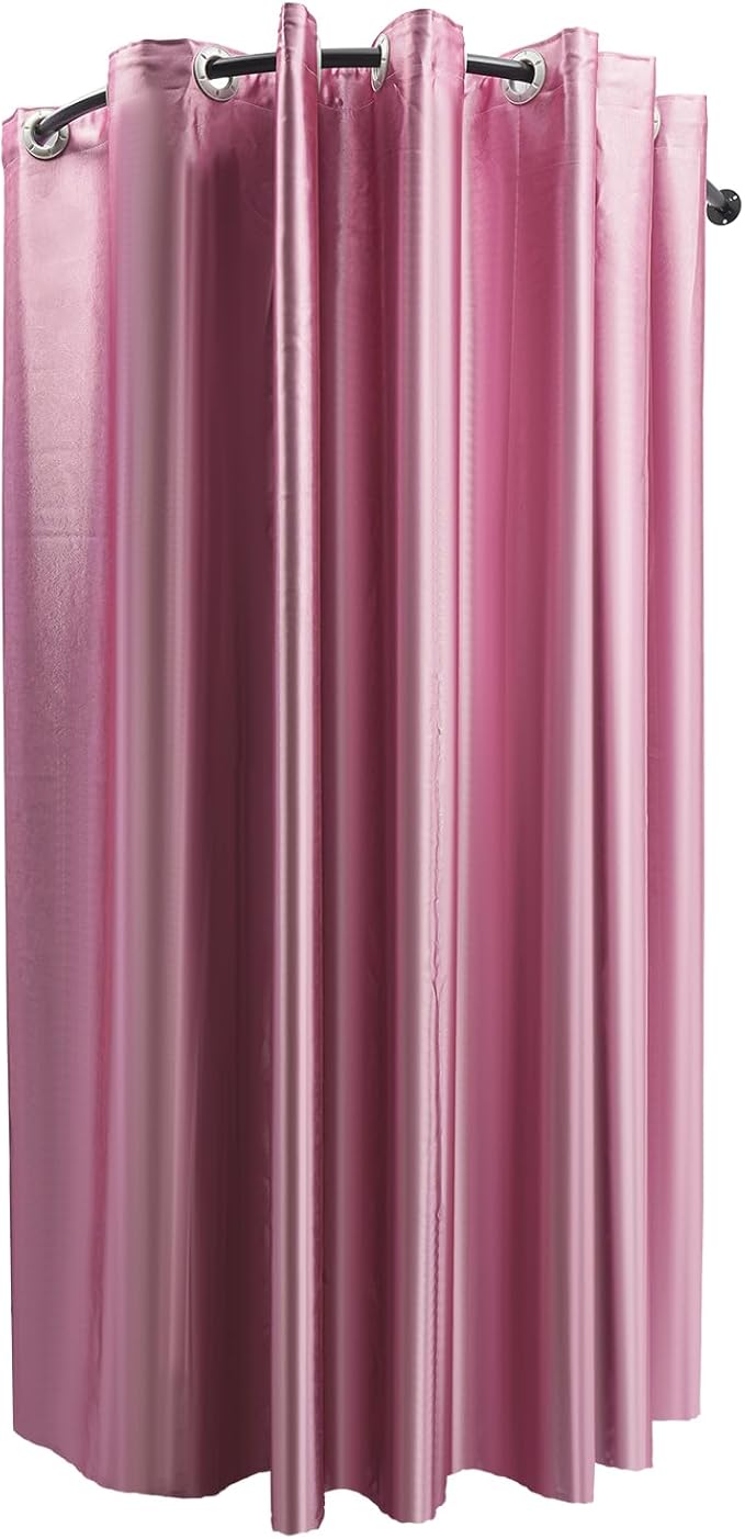 U-Dressing Room Privacy Protection Changing Room Divider, Clothing Store Fitting Room, Boutique Dressing Room, Curtain Divider (U-Shaped-Pink)