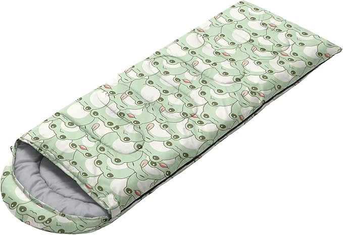 AILONEN Boys Sleeping Bag for Camping,Nautical Anchor,Lightweight & Waterproof,3 Season Warm & Cool Weather,Navy Blue Sleeping Bags for Kids Men Travelling,Outdoors