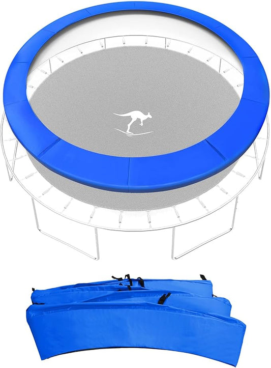 Kangaroo Hoppers Universal 12/14/15FT Trampoline Replacement Safety Pad, Waterproof Surround Spring Foam Cover for Round Frame