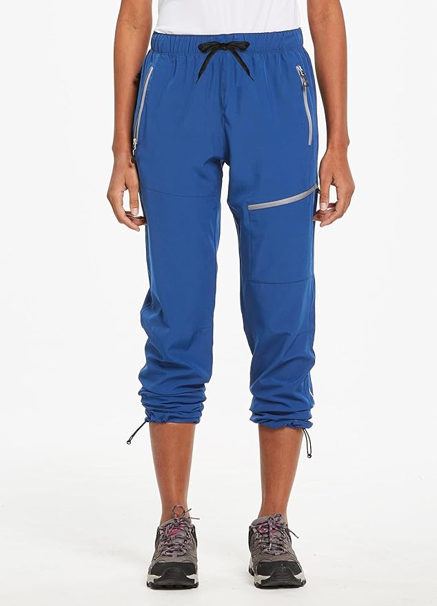 baleaf Women's Hiking Pants Quick Dry Lightweight Water Resistant Elastic Waist Cargo Pants for All Seasons