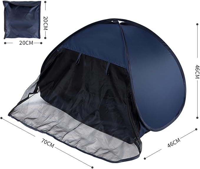 Soundproof and Light-Proof Silent Tent, Sleep Den Blackout Bed Tent, Promotes Better Sleep, for People Night Shift, Dorm, Travel