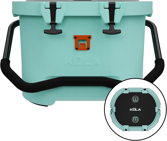 KULA by Bote Hard Shell MAGNEPod Compatible Cooler Travel Handle Rubber Closure Gatorshell Construction Strong Insulation 10 Gallon Capacity Portable Fishing Seat Multiple Colors