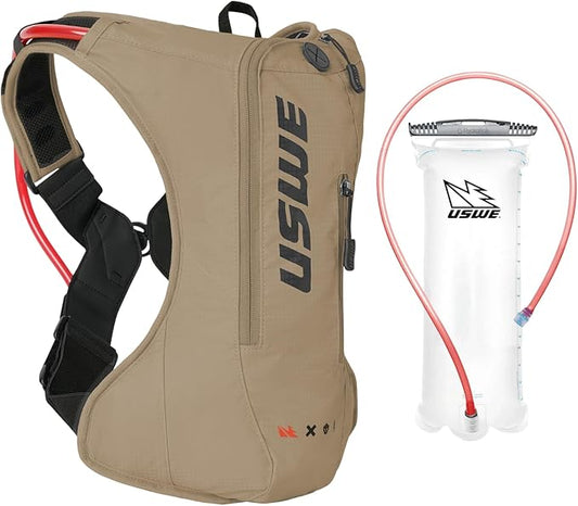 USWE Outlander Moto Hydration Pack, Running, Hiking Hydration Backpack with Water Bladder, Hydropack for Men and Women, Backpack Gear and Equipment for Cycling, MTB