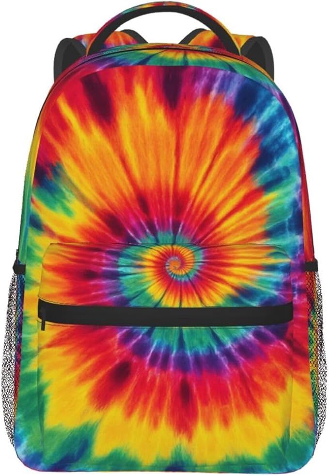 Backpack Lightweight Anti-Theft Multipurpose Tie Dye Shoulder Bag Large Capacity Travel Hiking Backpack With Padded Straps