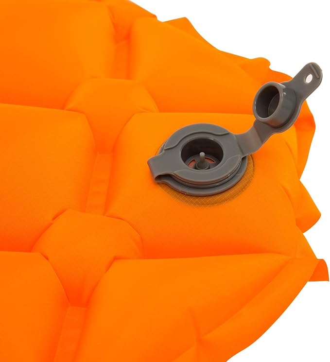 Waterproof Sleeping Pad for Camping/Backpacking/Hiking/Traveling Inflatable Sleeping Mat Ultralight Air Mattress Single Tent/Person Orange