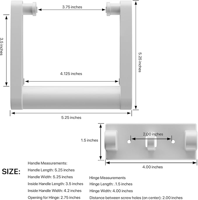 Replacement Cooler Handles Parts for 25-72 Qt Coolers,High Strength Plastic Cooler Handles and Screws Kit -2 Pack