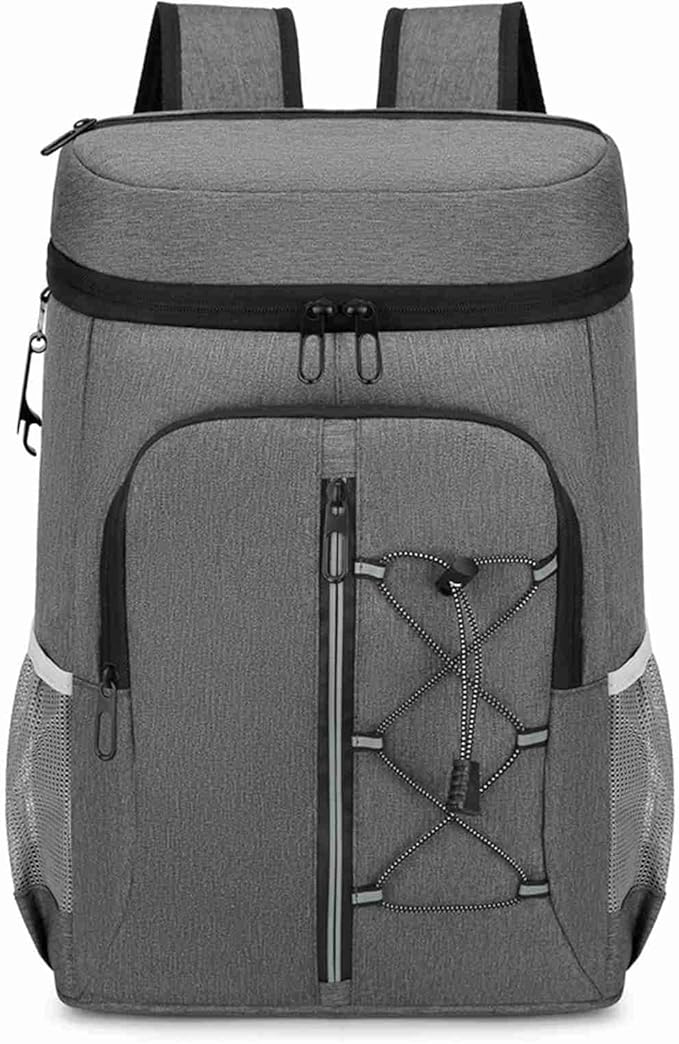 Insulated Cooler Backpack Leak Proof Aluminum Foil Inner Oxford Exterior for Camping Hiking Outdoors