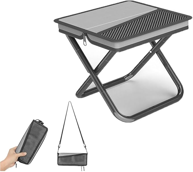 Portable Folding Stool-Handbag Style Stool-Compact Lightweight with Carry Bag, Foldable Chair for Outdoor Fishing, Hiking (M-Suitable Weights 0 to 160 LBS)