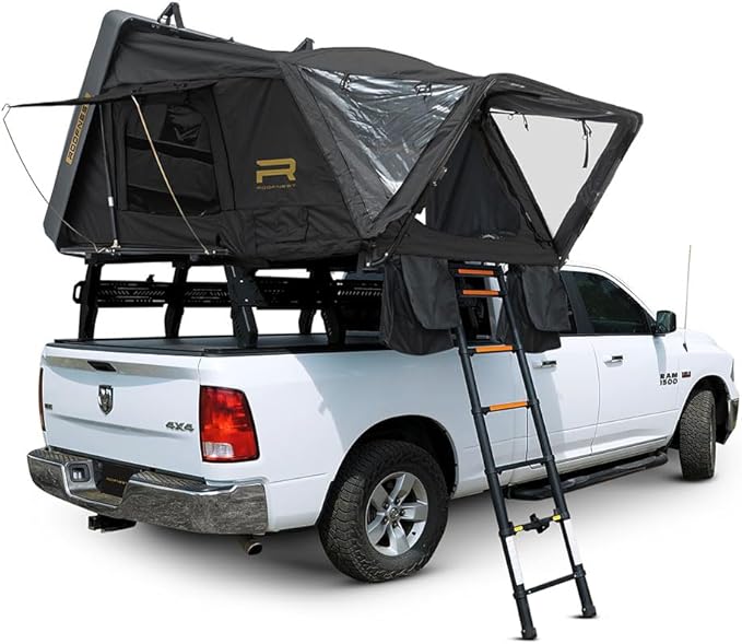 Condor 2 XL Air Hard-Shell Roof Top Tent for Car Camping and Overlanding, Waterproof, Heavy-Duty Shell with LINE-X, 3-4 Person Tent, Easy Assembly, with air Mattress and Universal Mounting Brackets