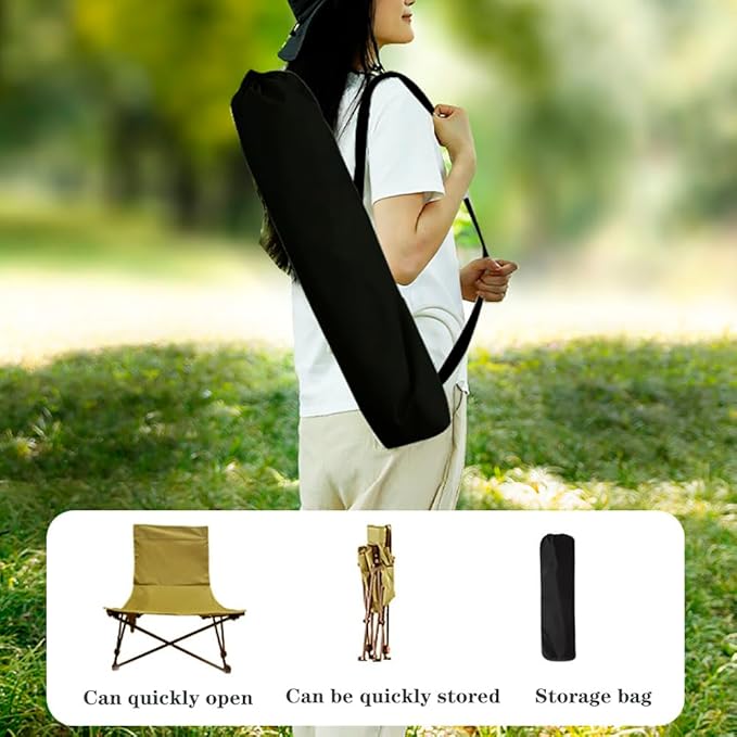 Beach Chairs for Adults 2 Pack, Adjustable Backrest Sand Chair with Carrying Bag for Outdoors,Travel, Concert, Lawn, Festival, Support 350lbs
