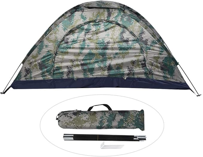 1 Person Lightweight Windproof Instant Backpacking Tent for Hiking, Camping, Fishing, Climbing and Outdoor Adventures