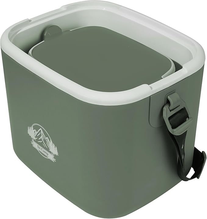 Dr Camp 15qt Insulated Cooler Box for Ice Beverage Food Storage Portable Ice Chest for Camping Picnic Tailgate Outdoor Use Chiller Caja Enfriadora Portátil para Camping