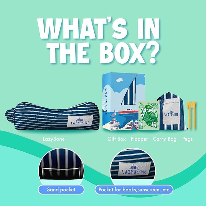 Chillbo Lazybone Inflatable Couch - Ultimate Inflatable Lounger for Maximum Chill - The Perfect Blow Up Couch for Music Festivals Or Inflatable Lounger for Camping