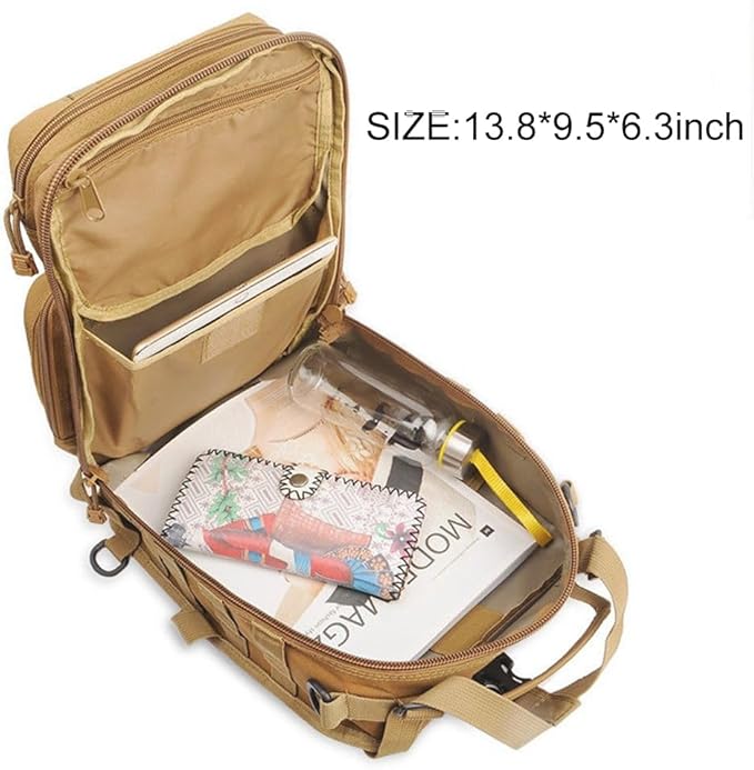 HAOMUK Tactical Sling Bag Pack Military Rover Shoulder Sling Backpack EDC Molle Assault Range Bag