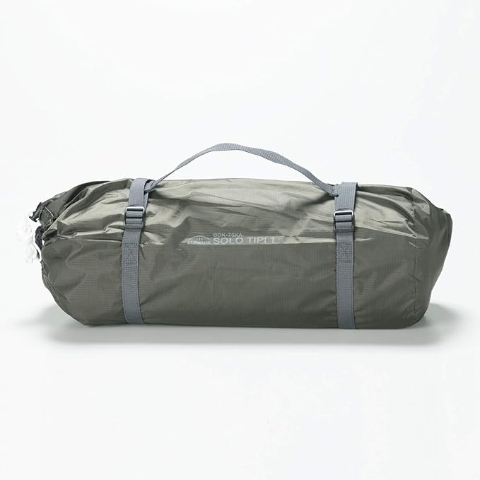 Camping Teepee Tent - Ultralight Backpacking Tent for 1 Person, Waterproof With Mosquito Net Included, Solo, Green