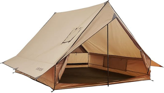 VEVOR Hot Tent, Camping Tipi Hot Tents with Stove Jack, Portable Winter Camping Tents with Snow Skirt, Easy Setup, Waterproof 4 Season Shelter Tents for Fishing Backpacking